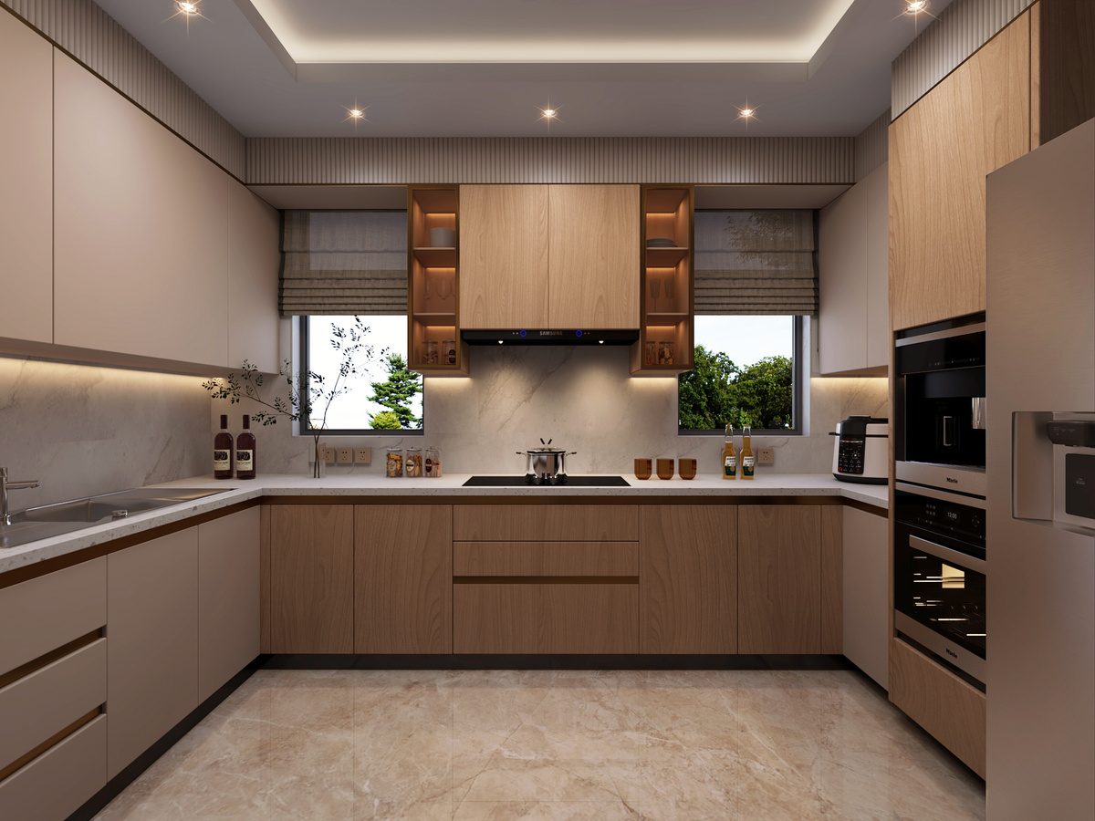 Urban Nest sample apartment kitchen
